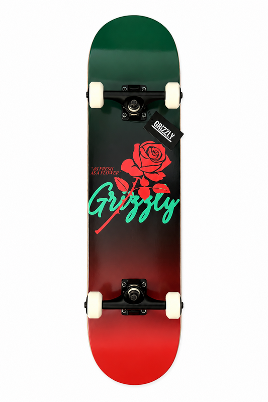 GRIZZLY FRESH FLOWERS COMPLETE SKATEBOARD 8.0