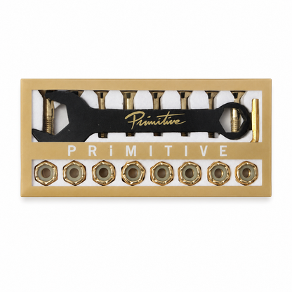 PRIMITIVE SKATEBOARD HARDWARE 1" – GOLD