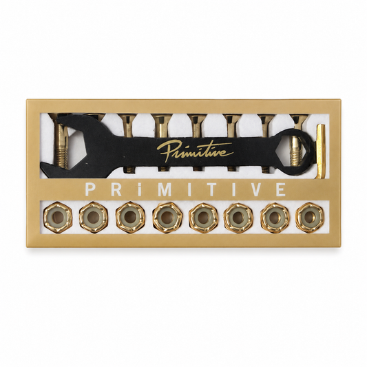 PRIMITIVE SKATEBOARD HARDWARE 1" – GOLD