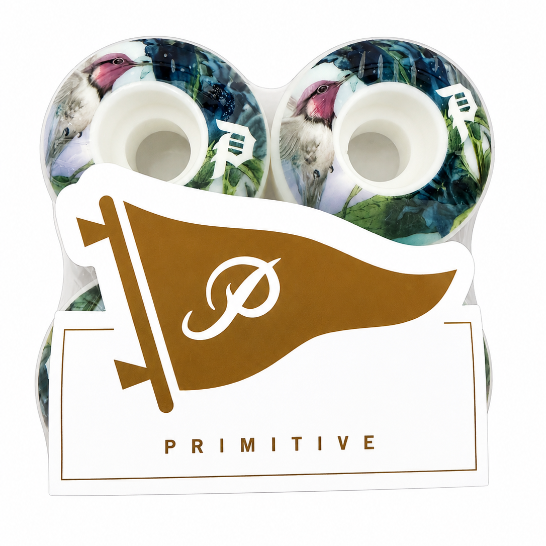 PRIMITIVE HUMMING TEAM WHEELS 53MM – WHITE