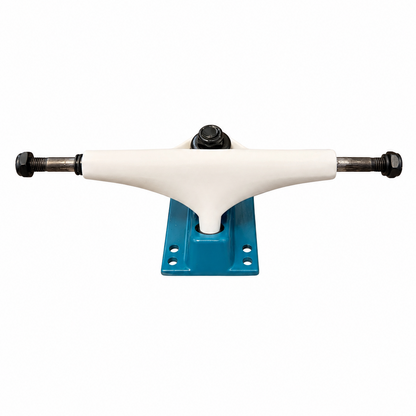 BLANK 5.25" Skateboard Trucks - White/Green